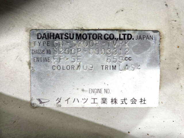 1999 DAIHATSU HIJET TRUCK